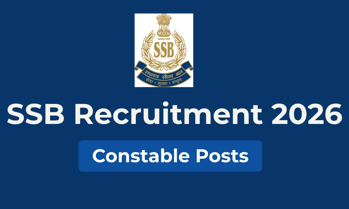 SSB Recruitment 2026: Apply for Constable Posts; 827 vacant positions