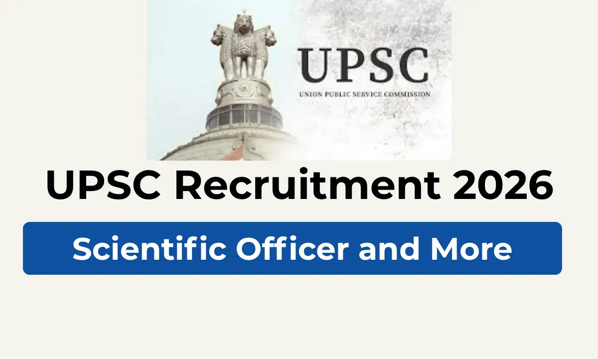 upsc recruitment 2026