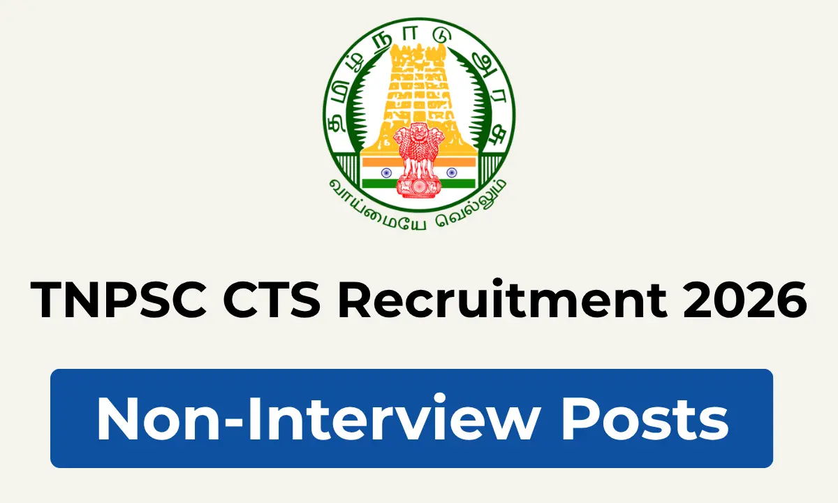 TNPSC CTS Recruitment 2026